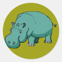 Larry the Hippo. Stickers