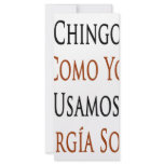 Las Chingonas Como Yo Usamos Energia Solar rack cards