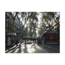 Las Ramblas, Barcelona, postcard