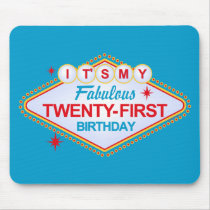 Las Vegas 21st Birthday Mouse Pads