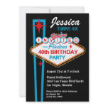 Las Vegas 40th Birthday Party Invitation