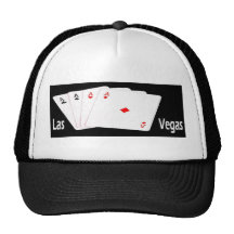 Las Vegas 4 Aces Cap for the Gambler! Trucker Hats