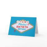 Las Vegas 60th Birthday Cards