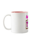 Las Vegas 777 April Fool Two Tone HOT PINK Mug