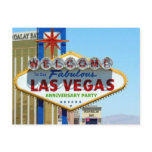 Las Vegas Anniversary Party Postcard