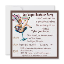Las Vegas Bachelor Party with Showgirl Art
