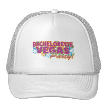 Las Vegas bachelorette wedding bridal shower party Mesh Hat