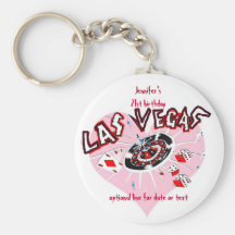Las Vegas Birthday Party Favours Keychain
