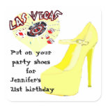 Las Vegas Birthday Party Shoes stickers