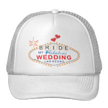 Las Vegas Bride Cap Trucker Hat