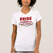 Las Vegas BRIDE Ladies AA Reversible Sheer Top T-shirt