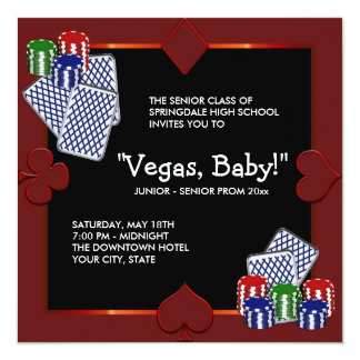 Casino themed party invitations uk