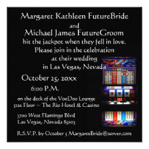 Las Vegas Casino Theme Wedding Invite