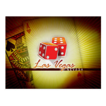 Las Vegas Dice Postcard