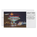 Las Vegas Event Admission Ticket photo cards