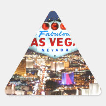Las Vegas Gifts Triangle Stickers