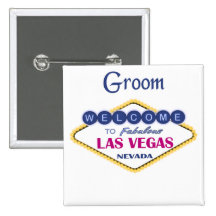 Las Vegas Groom Button
