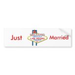 Las Vegas Honeymoon/Save the Date bumper stickers