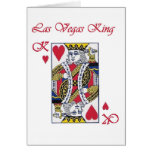 Las Vegas King of Hearts Card