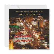 Las Vegas Marriage Announcement Cards