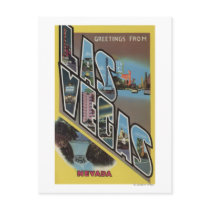 Las Vegas, Nevada - Large Letter Scenes Post Cards