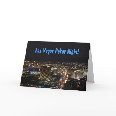 Las Vegas Poker Night Invitation Card!