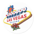 Las Vegas Red Roses Wedding Sticker