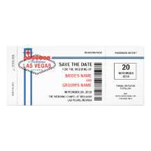 Las Vegas Save the Date Invitations