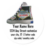 Las Vegas Shoes address labels stickers