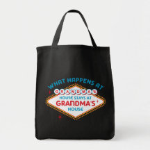 Las Vegas Stays At Grandma's Canvas Bag