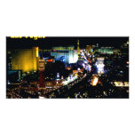 Las Vegas The Strip at night photo cards