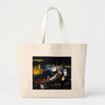 Las Vegas The Strip at night Tote Bags