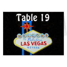 Las Vegas Wedding Assigned Seating Cards