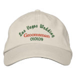 Las Vegas Wedding - Groomsman embroidered hats