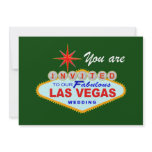 Las Vegas Wedding Invitation GREEN