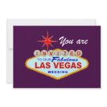 Las Vegas Wedding Invitation PURPLE