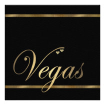 Las Vegas Wedding Invitation Template invitations