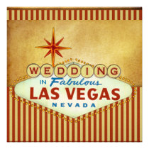 Las Vegas Wedding Invitation Template invitations