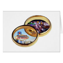 Las Vegas Wedding Rings Card