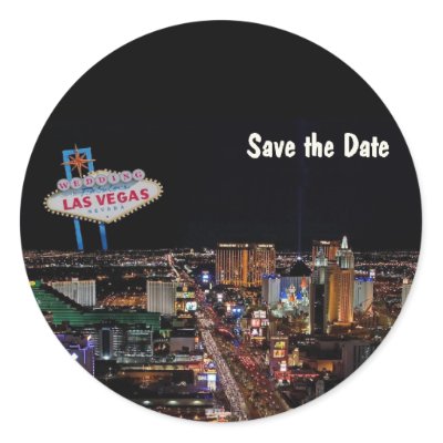  Vegas Bridal Shop on Las Vegas Wedding Save The Date Sticker By Vegasdusoleil