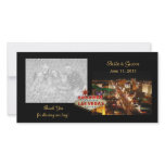 Las Vegas Wedding Thank You Photo Cards photo cards