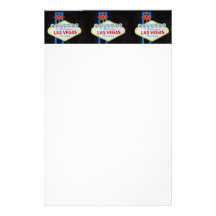 Las Vegas Welcome sign stationery