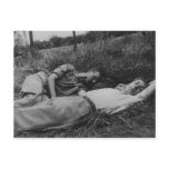 Lascivious young male couple napping gay interest postcards