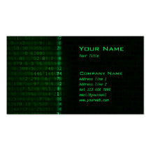 Laser Data scan Business Card