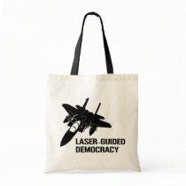 Laser-Guided Democracy / Peace through Firepower bags