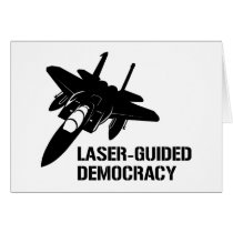Laser-Guided Democracy / Peace through Firepower cards