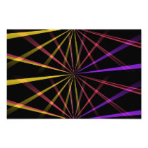 Laser lights photographic print