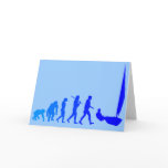 laser sailing sailors blue sail gifts and tees card