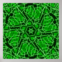 Laser Snowflake Posters