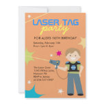 Laser Tag Birthday Party Invitations